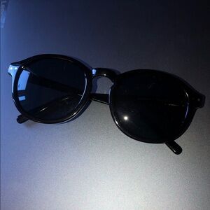 Cheap Monday - Round Black Sunglasses - Classic Retro Style